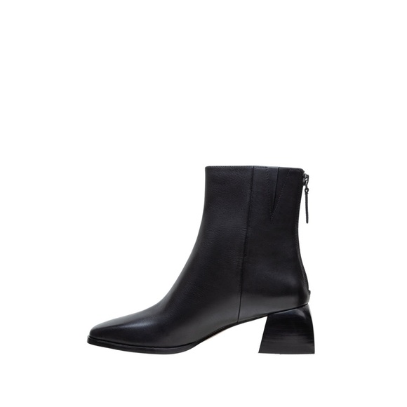 Linea Paolo Womens Black Sage Boots Block Heel Square Toe Booties 11 M NEW Y2K - Picture 2 of 13